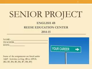 senior project