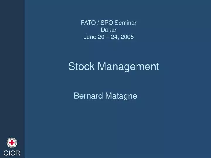 stock management