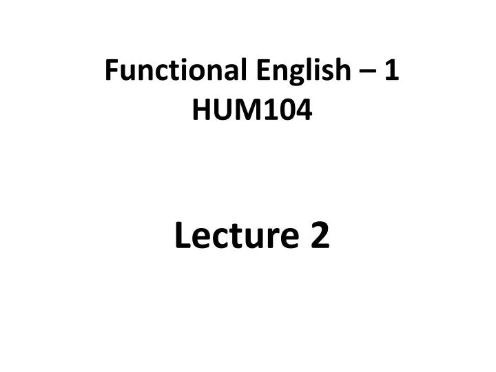 functional english 1 hum104