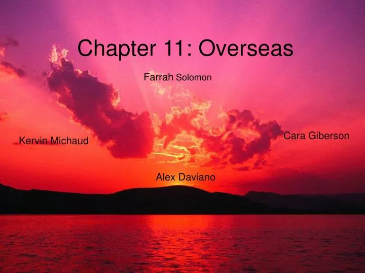 chapter 11 overseas