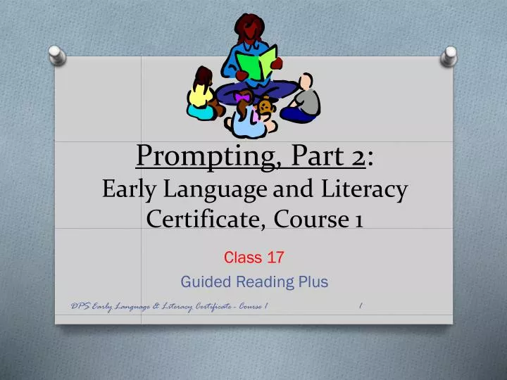 prompting part 2 early language and literacy certificate course 1