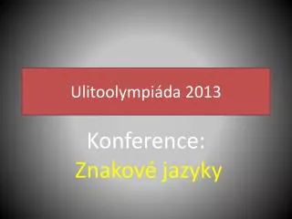 ulitoolympi da 2013