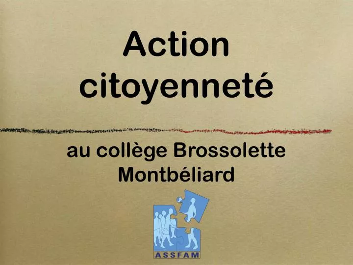 action citoyennet au coll ge brossolette montb liard