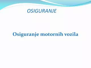 osiguranje