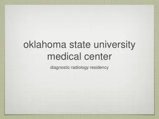 oklahoma state university medical center