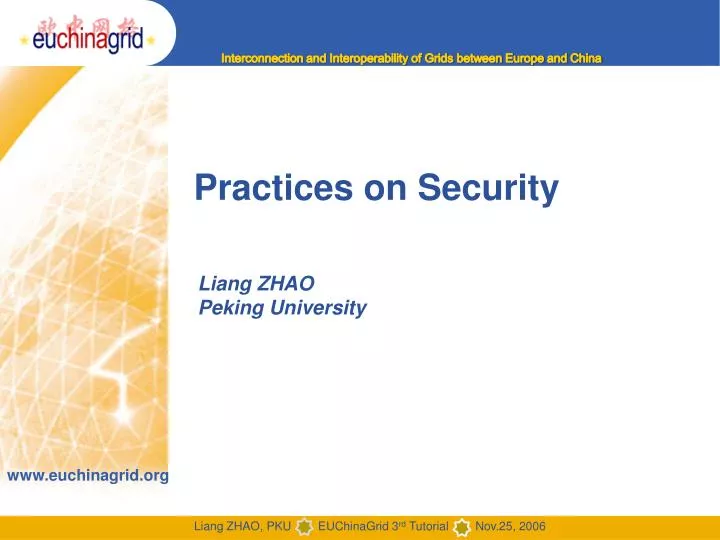 practices on security