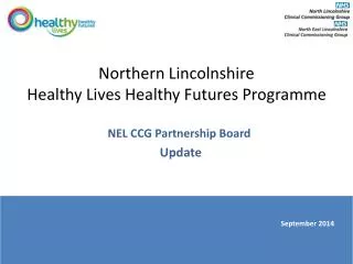 Northern Lincolnshire Healthy Lives Healthy Futures Programme