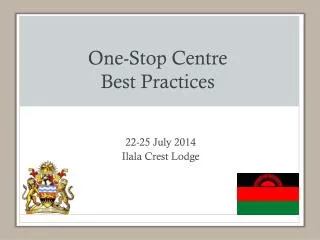One-Stop Centre Best Practices