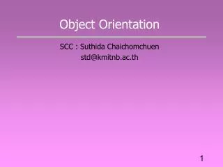 object orientation