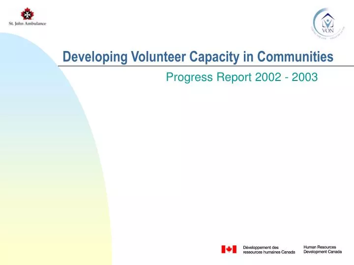 developing volunteer capacity in communities