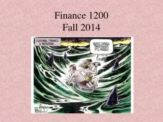 Finance 1200 Fall 2014