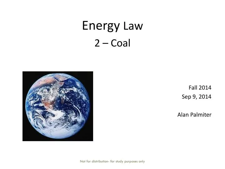 energy law 2 coal