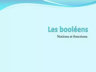 les bool ens