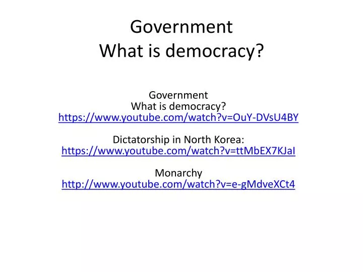 government what is democracy