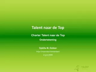 talent naar de top