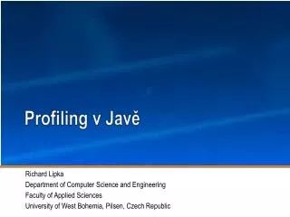 profiling v jav