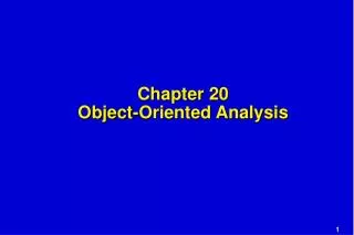 Chapter 20 Object-Oriented Analysis