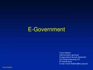 e government