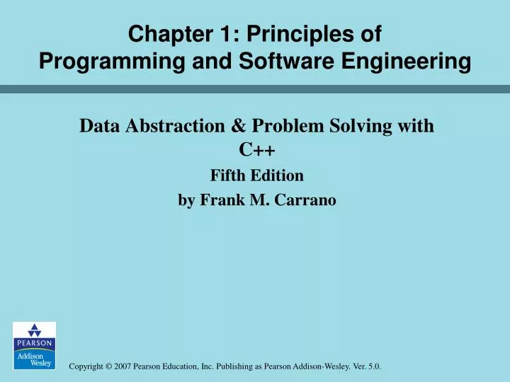 data abstraction problem solving with c fifth edition by frank m carrano