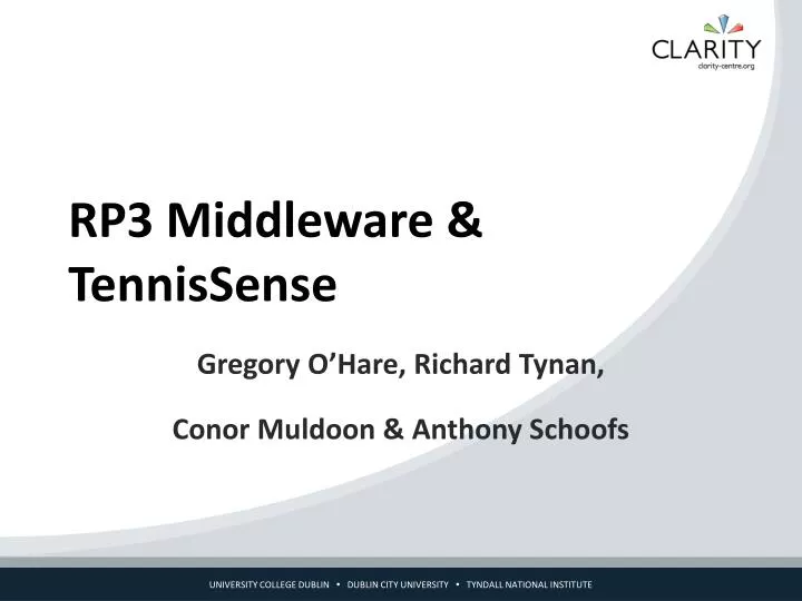 rp3 middleware tennissense