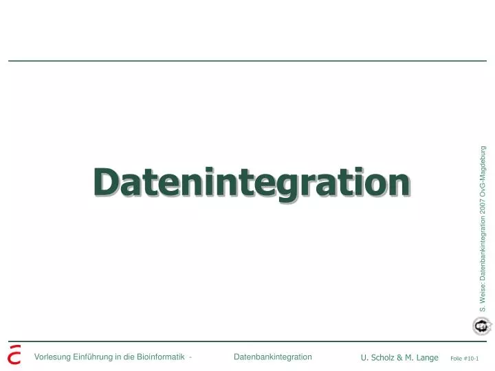 datenintegration