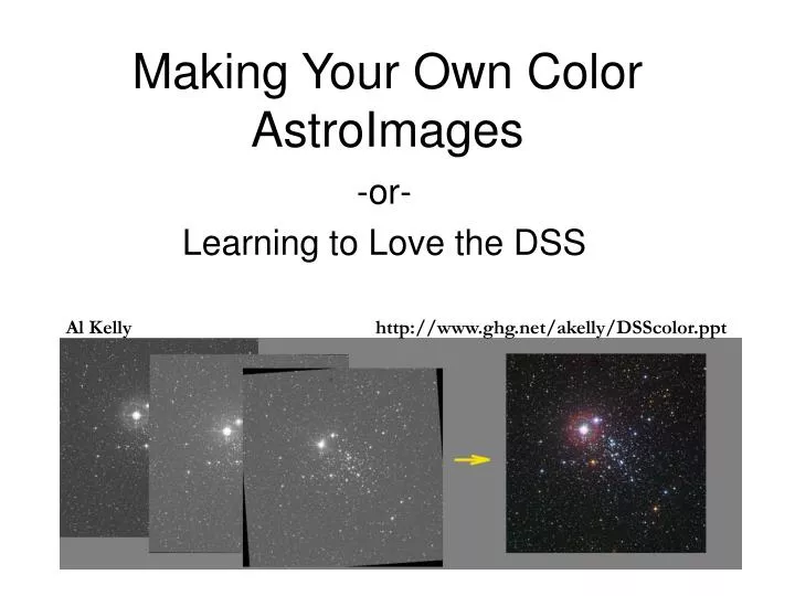 making your own color astroimages