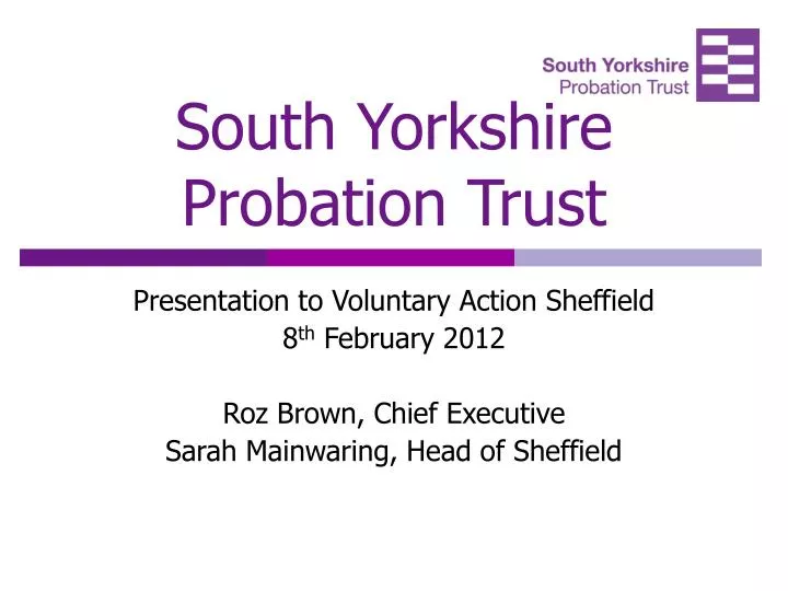 south yorkshire probation trust