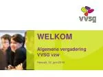 WELKOM Algemene vergadering VVSG vzw - slide 1