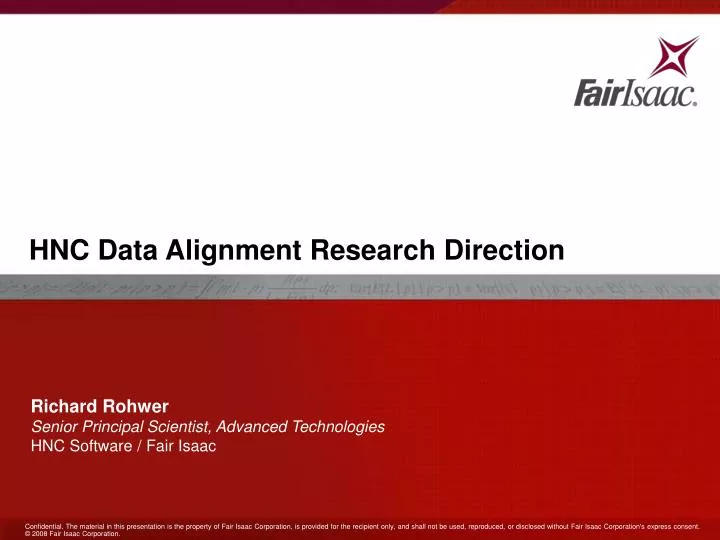 hnc data alignment research direction