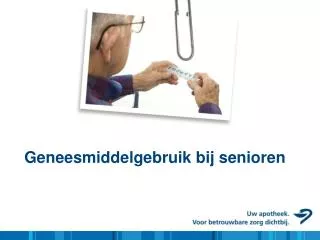 geneesmiddelgebruik bij senioren