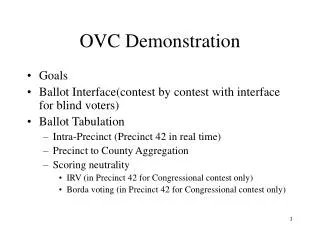 OVC Demonstration