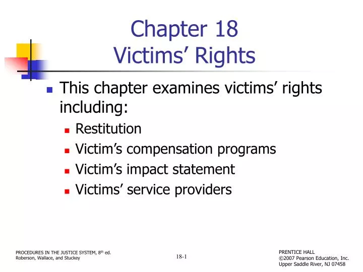 chapter 18 victims rights
