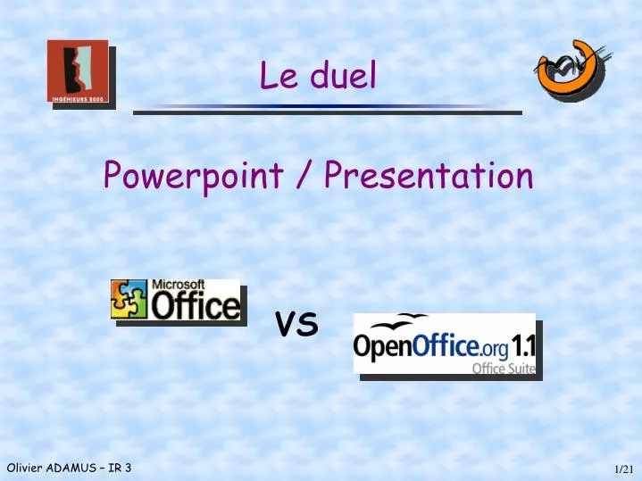 le duel powerpoint presentation