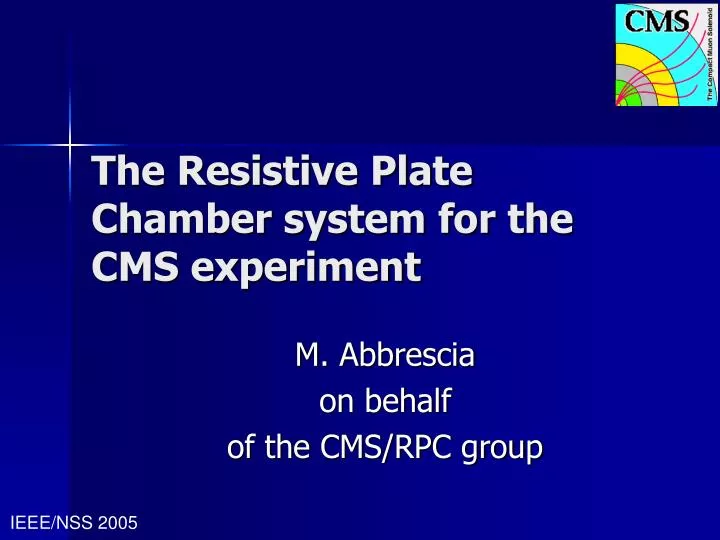 the resistive plate chamber system for the cms experiment