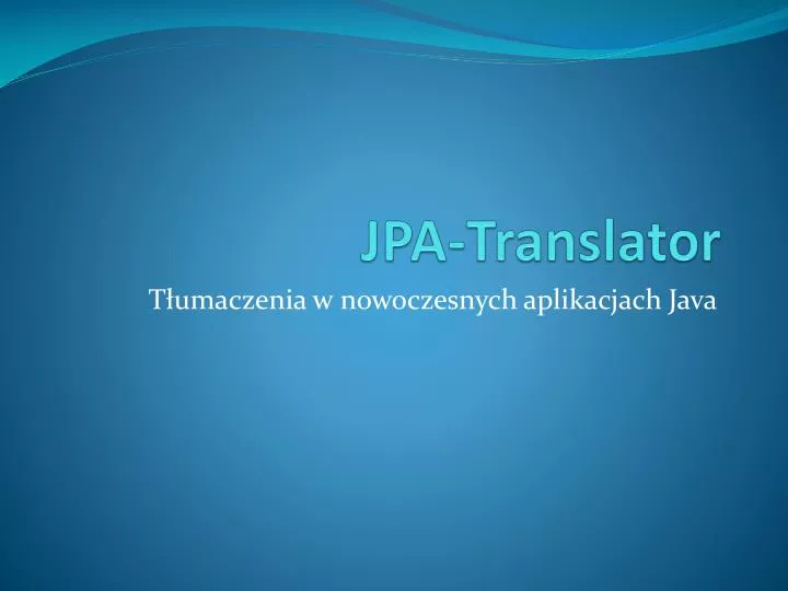 jpa translator