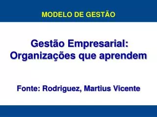 modelo de gest o