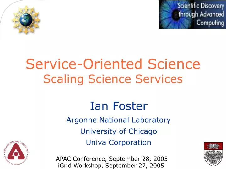 service oriented science scaling science services