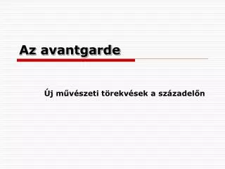 az avantgarde
