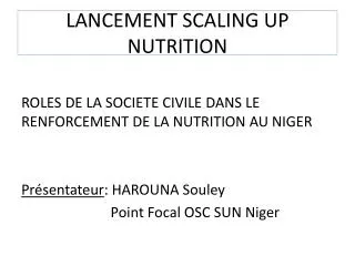 lancement scaling up nutrition