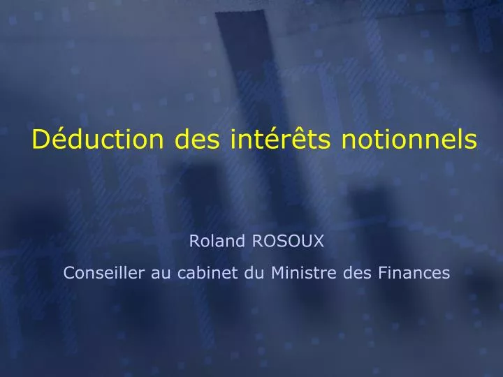 d duction des int r ts notionnels