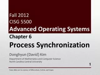 donghyun david kim department of mathematics and computer science north carolina central university