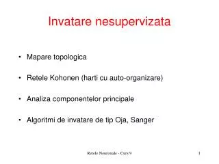 invatare nesupervizata