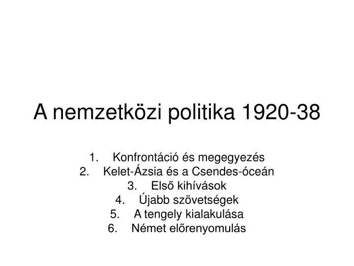 a nemzetk zi politika 1920 38