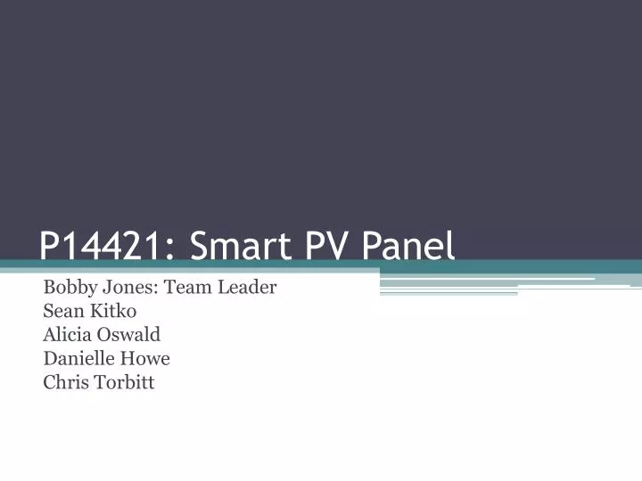 p14421 smart pv panel