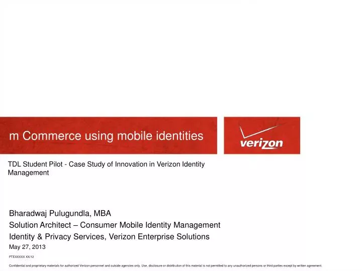 m commerce using mobile identities