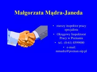 ma gorzata m dra janeda