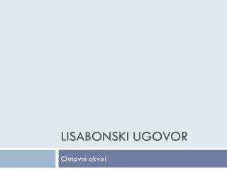 lisabonski ugovor
