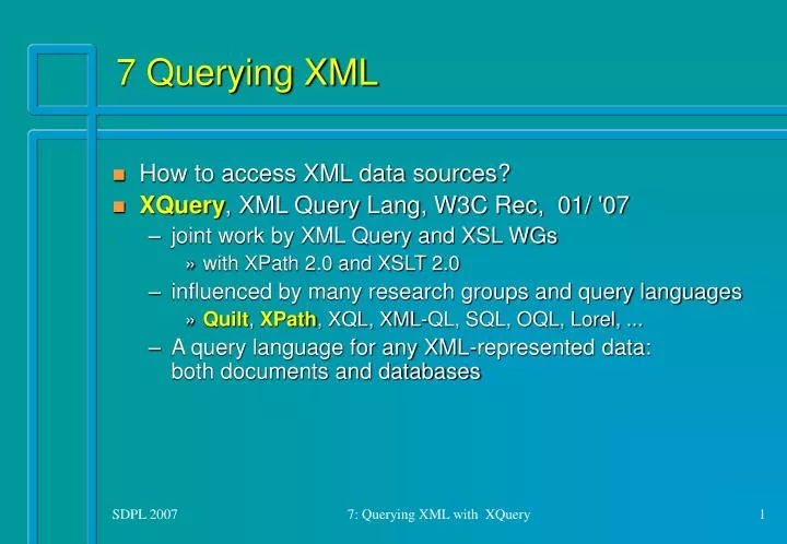 7 querying xml