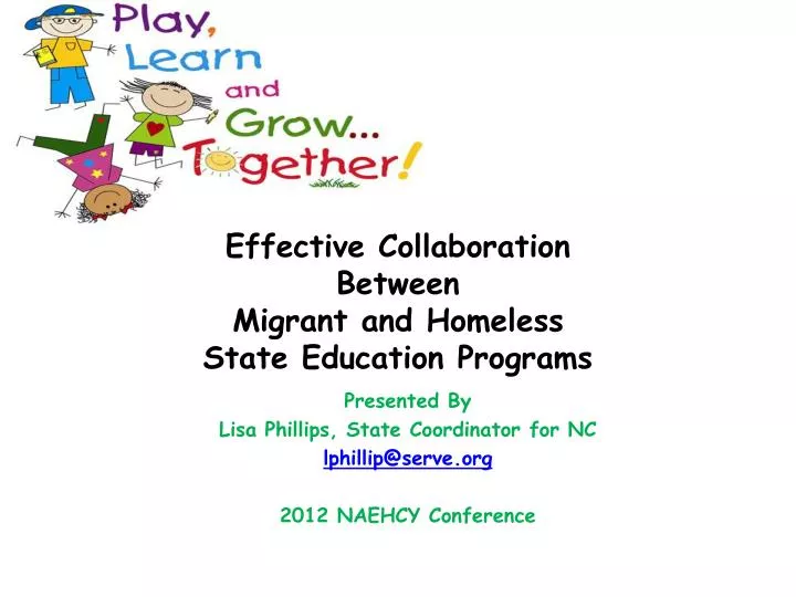 effective collaboration between migrant and homeless state education programs