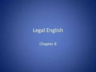 Legal English